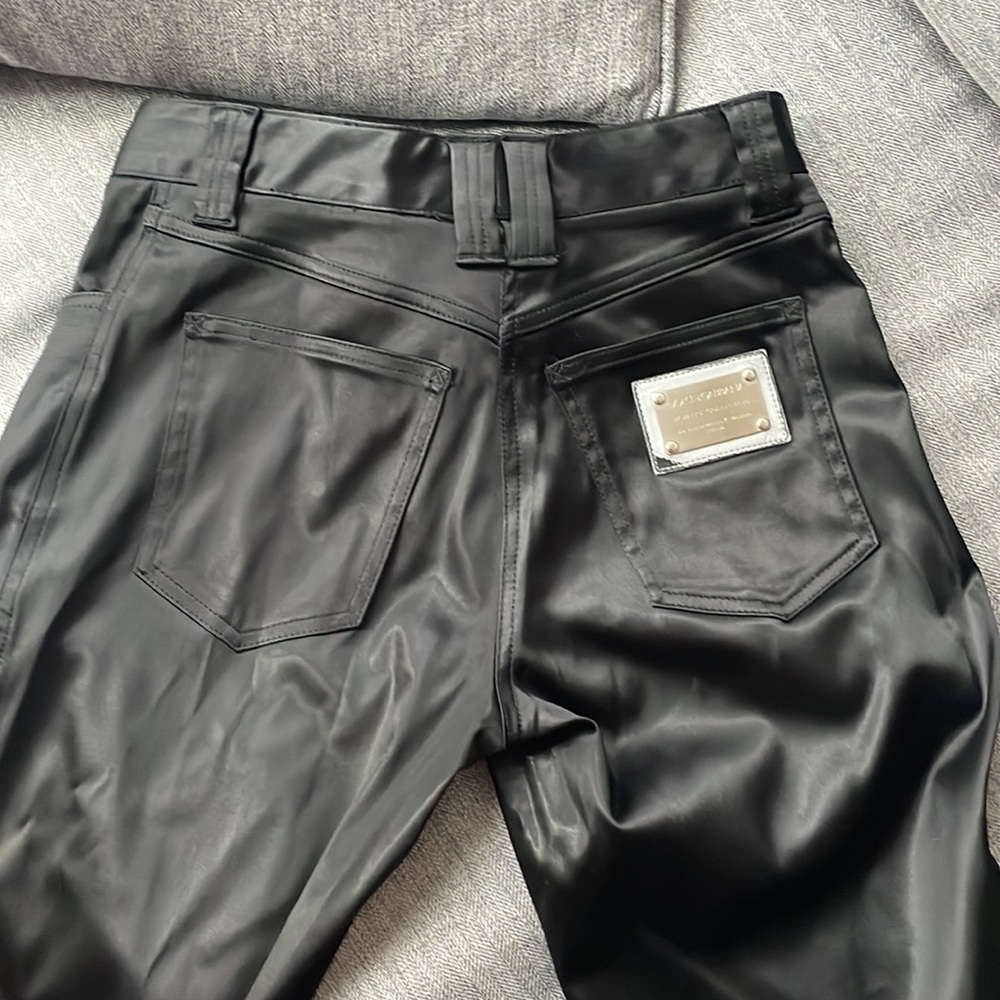 Dolce & Gabbana Wet Look Pants